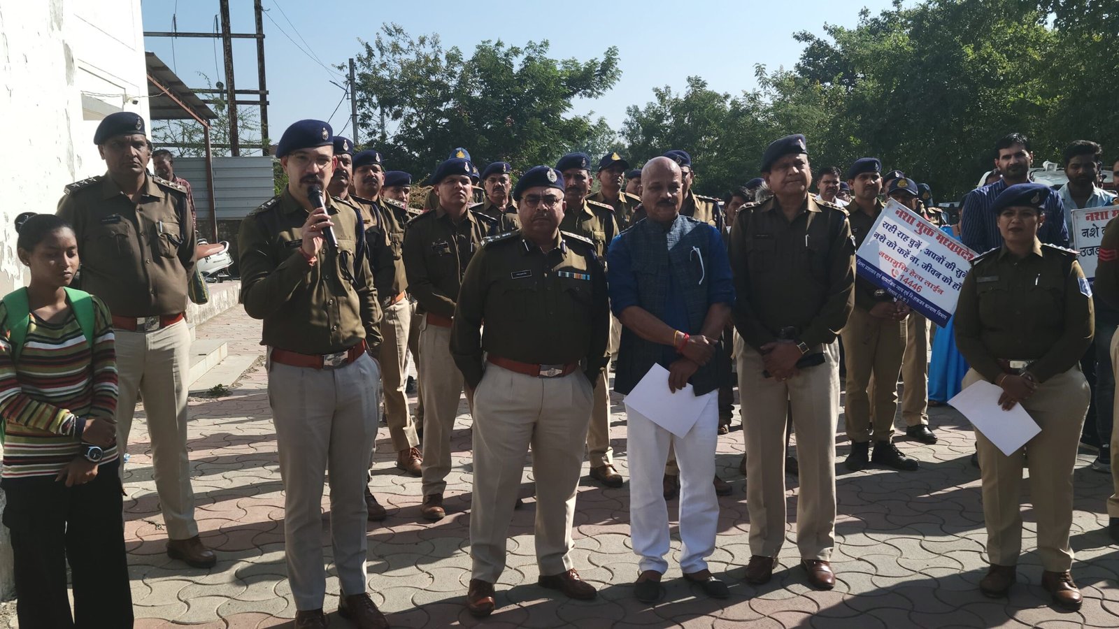 रतलाम पुलिस द्वारा नशा मुक्ति अभियान का आज किया गया शुभारंभ