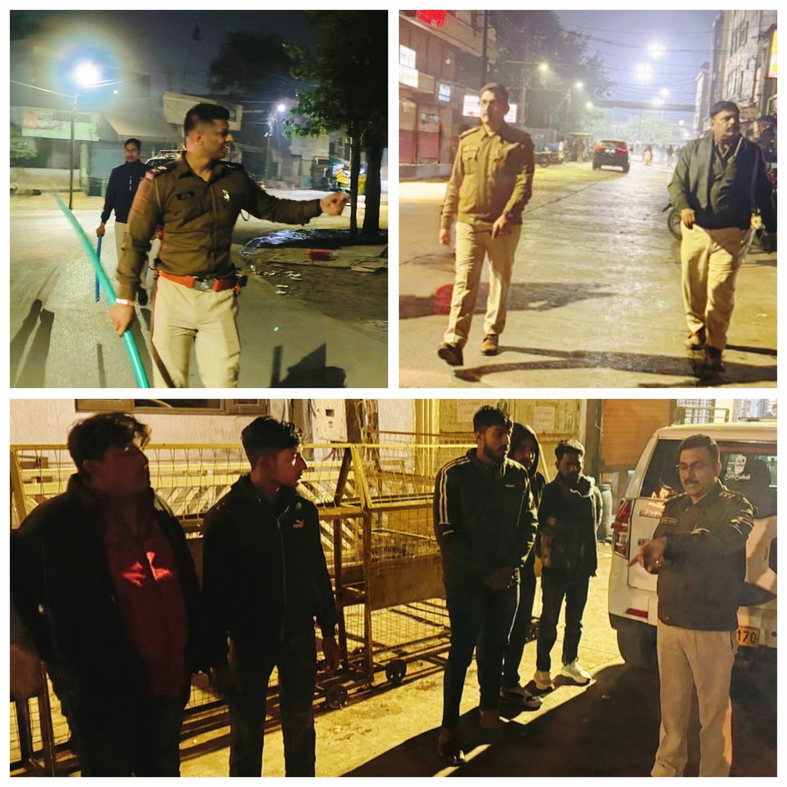 रतलाम जिले के पुलिस कप्तान ने दिए सख्त कार्रवाई के आदेश  डी डी नगर व स्टेशन रोड पुलिस की संयुक्त कार्रवाई रात्रि में अनावश्यक घूमने वालों का चेकिंग अभियान जारी