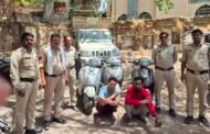 रतलाम शहर के माणक चौक पुलिस ने किया वाहन चोरो का पर्दाफास